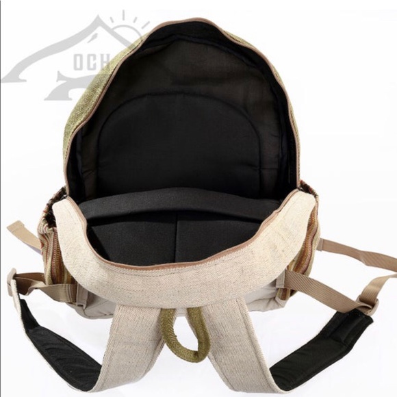 100% Handmade Multi Pocket Hemp Backpack - Picture 7 of 7